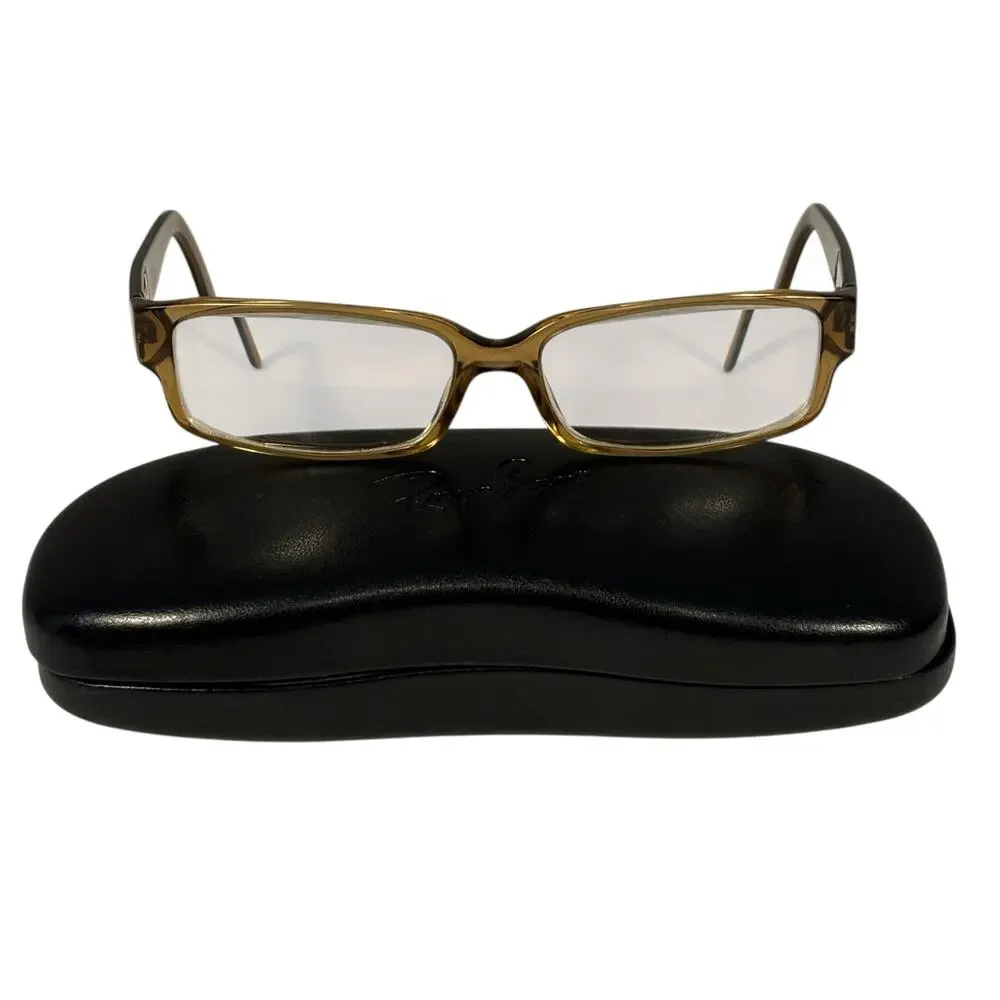 Ray Ban RB 5144 53-15 140 Brown Rectangular Eyeglasses *FRAMES ONLY* Womens